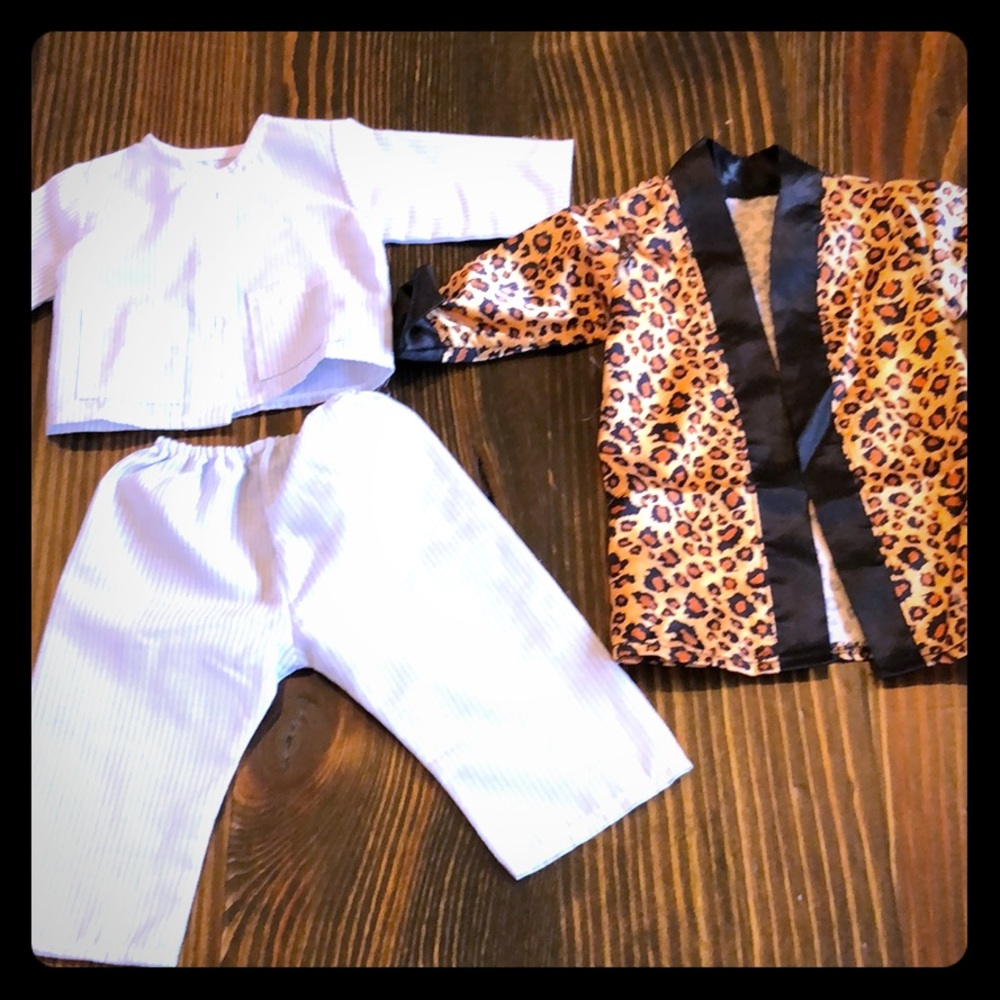 18in doll or bitty baby pjs and robe